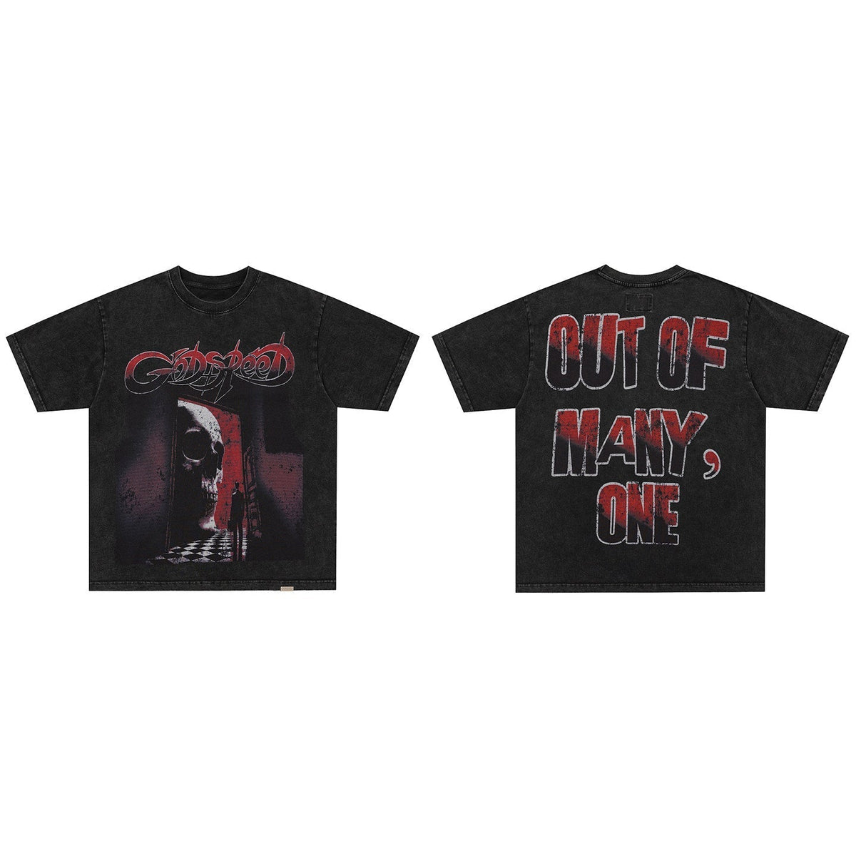 GodSpeed Out of Many Skull Graphic T-Shirt
