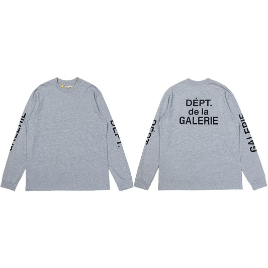 Gallery Dept. Sleeve Print DÉPT. de la GALERIE Long Sleeve T-Shirt - Light Grey