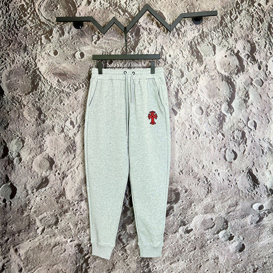 Chrome Hearts Red Cross Applique Lounge Pants (Grey)